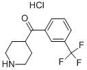 哌啶-4-基-(3-三氟甲基-苯基)-甲酮盐酸盐 结构式