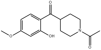 4-(N-Acetyl)piperidinyl 2-(5-Methoxy)phenol Ketone Structure