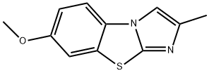 7-METHOXY-2-METHYLIMIDAZO[2,1-B]BENZOTHIAZOLE Struktur
