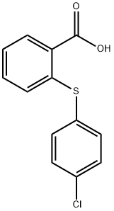 2-(4-クロロフェニルチオ)安息香酸 化学構造式