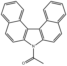 N-acetyl-7H-dibenzo(c,g)carbazole Struktur