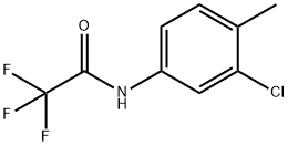 N-(3-クロロ-4-メチルフェニル)-2,2,2-トリフルオロアセトアミド 化学構造式