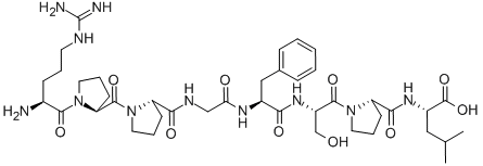 (DES-ARG9,LEU8)-BRADYKININ 结构式