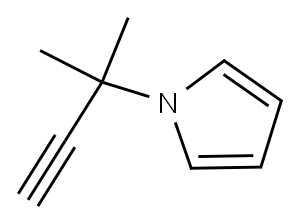 1-(2-甲基丁-3-炔-2-基)-1H-吡咯, 646989-37-9, 结构式