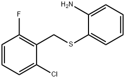 2-[(2-CHLORO-6-FLUOROBENZYL)THIO]ANILINE Struktur