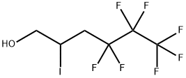 1,1,1,2,2,3,3-Heptafluoro-6-hydroxy-5-iodohexane, 2-Iodo-3-(perfluoropropyl)propan-1-ol Struktur