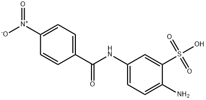 2-amino-5-(p-nitrobenzamido)benzenesulphonic acid  Struktur