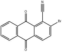 1-cyano-2-bromoanthraquinone 化学構造式
