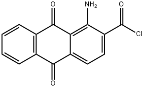 1-amino-9,10-dioxo-9,10-dihydroanthracene-2-carbonylchloride Struktur