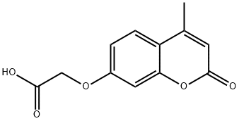 7-(羧基甲氧基)-4-甲基香豆素,64700-15-8,结构式