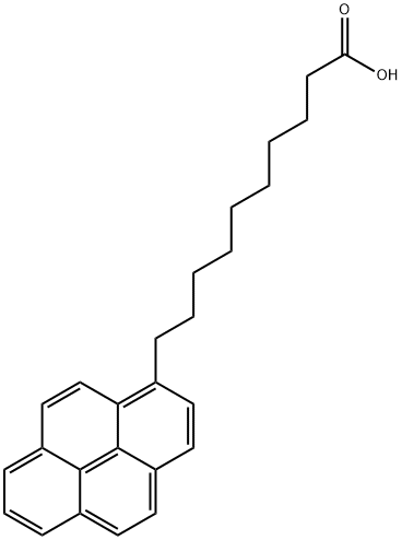 1-ピレンデカン酸 (PDA) 化学構造式
