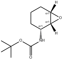 Carbamic acid, (1R,2R,6S)-7-oxabicyclo[4.1.0]hept-2-yl-, 1,1-dimethylethyl Struktur