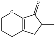 Cyclopenta[b]pyran-7(2H)-one, 3,4,5,6-tetrahydro-6-methyl- (9CI) Struktur
