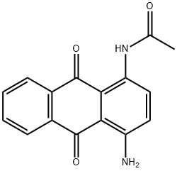 N-(4-アミノ-9,10-ジヒドロ-9,10-ジオキソアントラセン-1-イル)アセトアミド 化学構造式