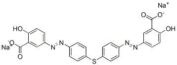 disodium 5,5'-[thiobis(p-phenyleneazo)]disalicylate  Struktur