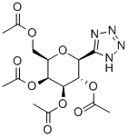 5'-(2,3,4,6-TETRA-O-ACETYL-BETA-D-GALACTOPYRANOSYL) TETRAZOLE Struktur