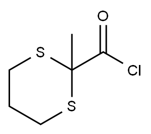 1,3-Dithiane-2-carbonylchloride,2-methyl-(9CI) Struktur