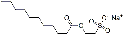 sodium 2-sulphonatoethyl undec-10-enoate Structure