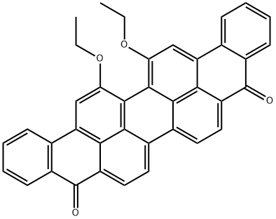 16,17-ジエトキシジナフト[1,2,3-cd:3',2',1'-lm]ペリレン-5,10-ジオン 化学構造式