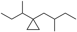 1-(2-Methylbutyl)-1-(1-methylpropyl)cyclopropane Structure
