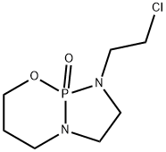 1-(2-クロロエチル)テトラヒドロ-1H,5H-[1,3,2]ジアザホスホロ[2,1-B][1,3,2]オキシアザホスホリン9-オキシド 化学構造式