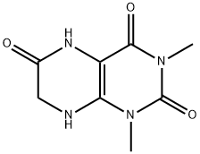 2,4,6(3H)-Pteridinetrione,  1,5,7,8-tetrahydro-1,3-dimethyl- Struktur