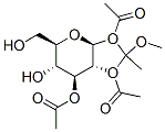 .alpha.-D-Glucopyranose, 1,2-O-(1S)-1-methoxyethylidene-, triacetate Struktur
