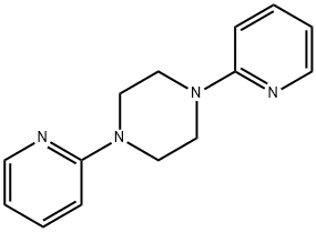 1,4-ジ(2-ピリジル)ピペラジン 化学構造式