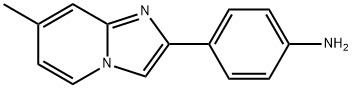 4-(7-甲基咪唑并[1,2-A]吡啶-2-基)苯胺, 64730-34-3, 结构式