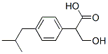 Benzeneacetic acid, -alpha--(hydroxymethyl)-4-(2-methylpropyl)- (9CI) Struktur