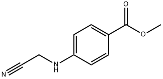 Benzoic acid, 4-[(cyanomethyl)amino]-, methyl ester (9CI) Struktur