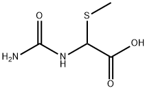 Acetic acid, [(aminocarbonyl)amino](methylthio)- (9CI) Struktur