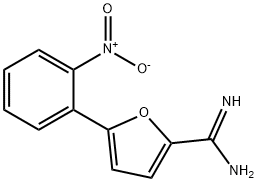5-(2-ニトロフェニル)-2-フランカルボイミドアミド 化学構造式