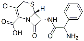 (6R,6β)-7α-[[(アミノ)フェニルアセチル]アミノ]-3-クロロ-8-オキソ-5-チア-1-アザビシクロ[4.2.0]オクタ-2-エン-2-カルボン酸 化学構造式