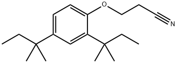 β-(2,4-Di-t-amylphenoxy)propionitrile 结构式