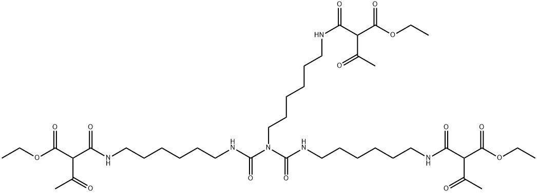 diethyl 2,24-diacetyl-13-[6-[[2-(ethoxycarbonyl)-1,3-dioxobutyl]amino]hexyl]-3,12,14,23-tetraoxo-4,11,13,15,22-pentaazapentacosanedioate Structure