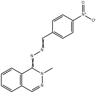 4-Nitrobenzaldehyde [2-methylphthalazin-1(2H)-ylidene]hydrazone Structure