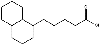 1-DECAHYDRONAPHTHALENE PENTANOIC ACID, 64766-86-5, 结构式