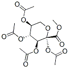 .beta.-L-xylo-2-Hexulopyranosonic acid, methyl ester, tetraacetate Struktur