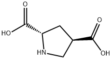 L-trans-ピロリジン-2,4-ジカルボン酸 化学構造式
