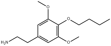 3,5-Dimethoxy-4-butoxybenzeneethanamine 结构式