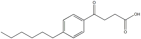 3-(4-Hexylbenzoyl)-propionic acid Struktur