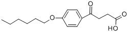 4-(4-ヘキシルオキシフェニル)-4-オキソ酪酸 化学構造式