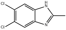 5,6-ジクロロ-2-メチルベンゾイミダゾール 化学構造式