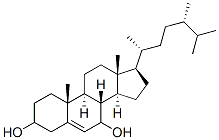 ergost-5-ene-3,7-diol 结构式