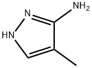 4-メチル-1H-ピラゾール-3-アミン 化学構造式