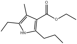 1H-Pyrrole-3-carboxylicacid,5-ethyl-4-methyl-2-propyl-,ethylester(9CI) Struktur