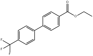 4-(4-三氟甲基苯基)苯甲酸乙酯 结构式