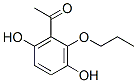 Ethanone, 1-(3,6-dihydroxy-2-propoxyphenyl)- (9CI) 结构式