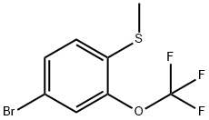 4-BroMo-2-(trifluoroMethoxy)thioanisole Struktur
